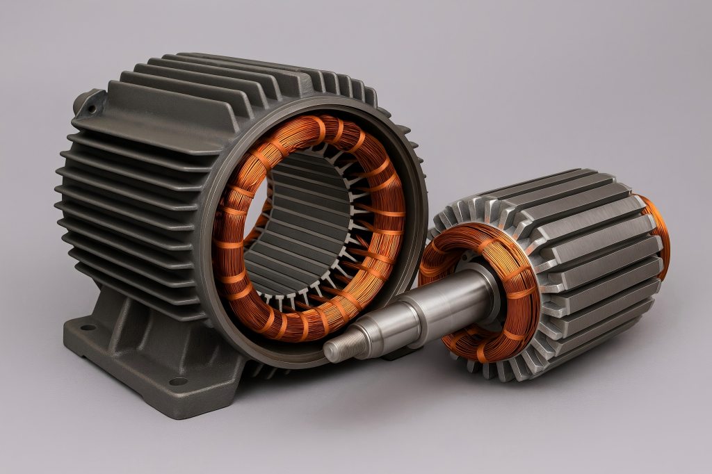 Induction Motor Stator and Rotor
