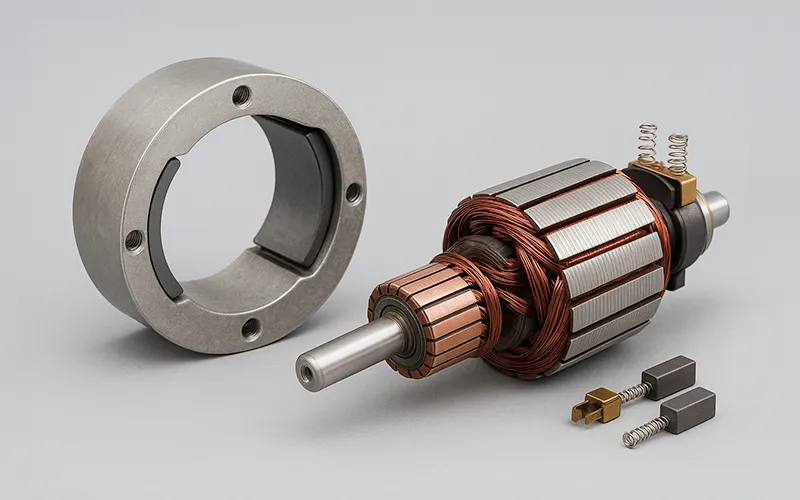 Brushed DC Motor Stator and Rotor