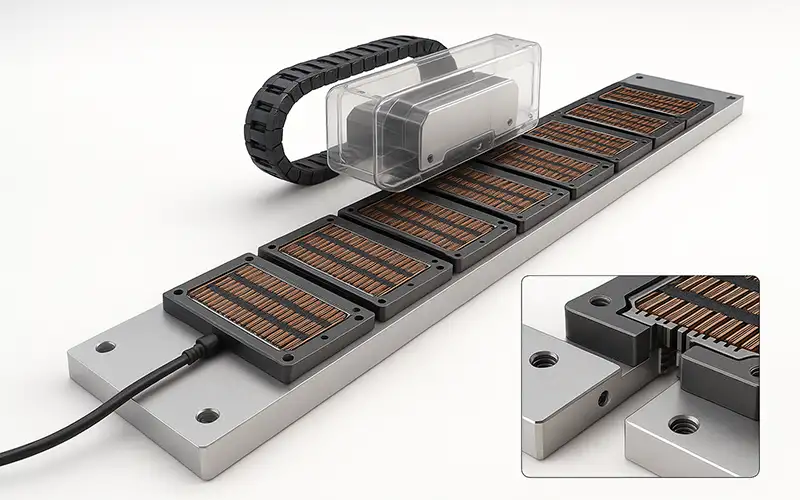 Doğrusal Motorlar için Düzlemsel (Raylı) Statorlar