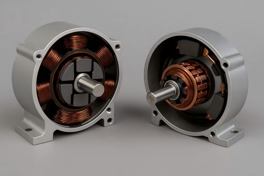 Stator and Rotor for BLDC Motor vs. Brushed DC Motor