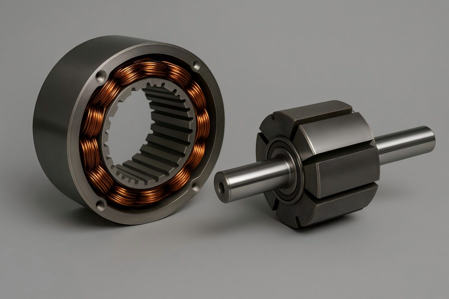 Stator and Rotor in Electric Motors