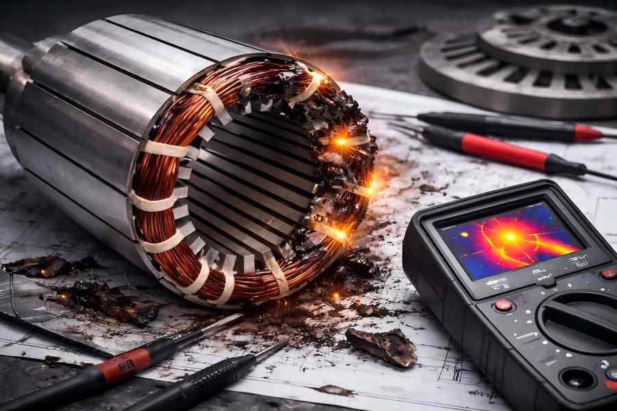 Stator Core Lamination Short Circuit