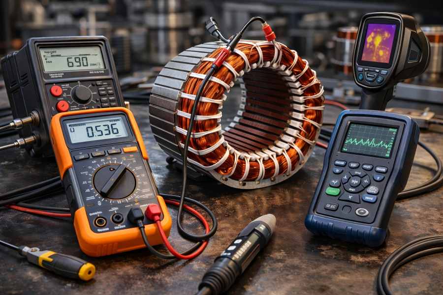 Utensili e attrezzature per avvolgimenti di motori