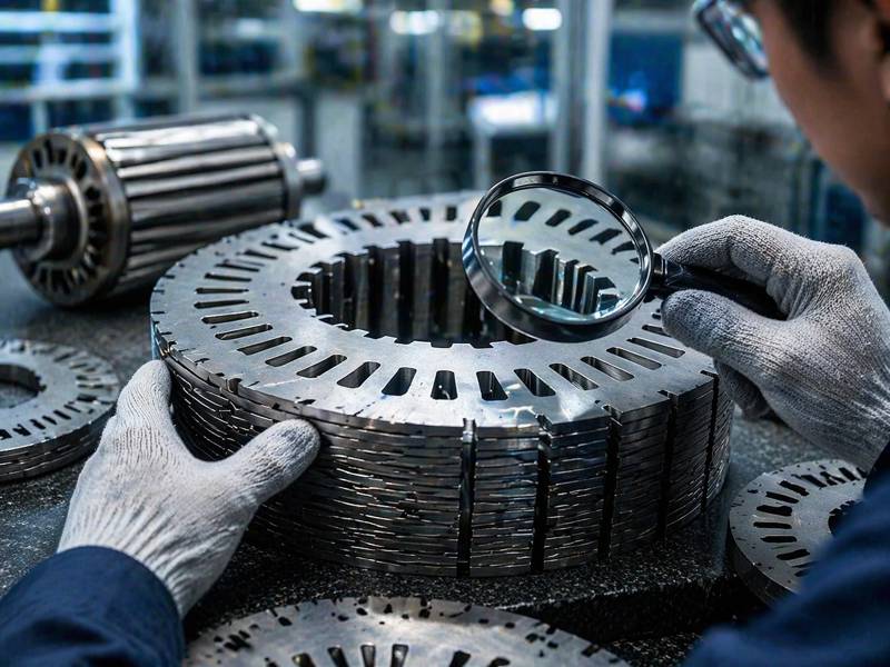 Detect Defects in Rotor Laminations